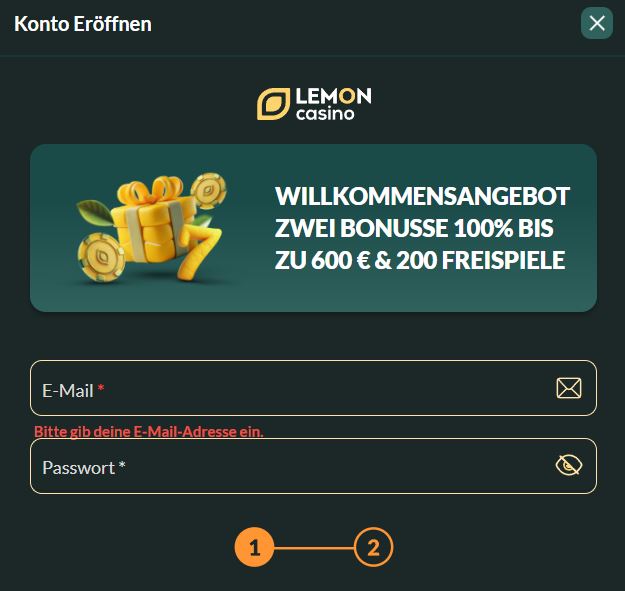 Eröffne ein Konto und erhalte 600 Euro Bonus