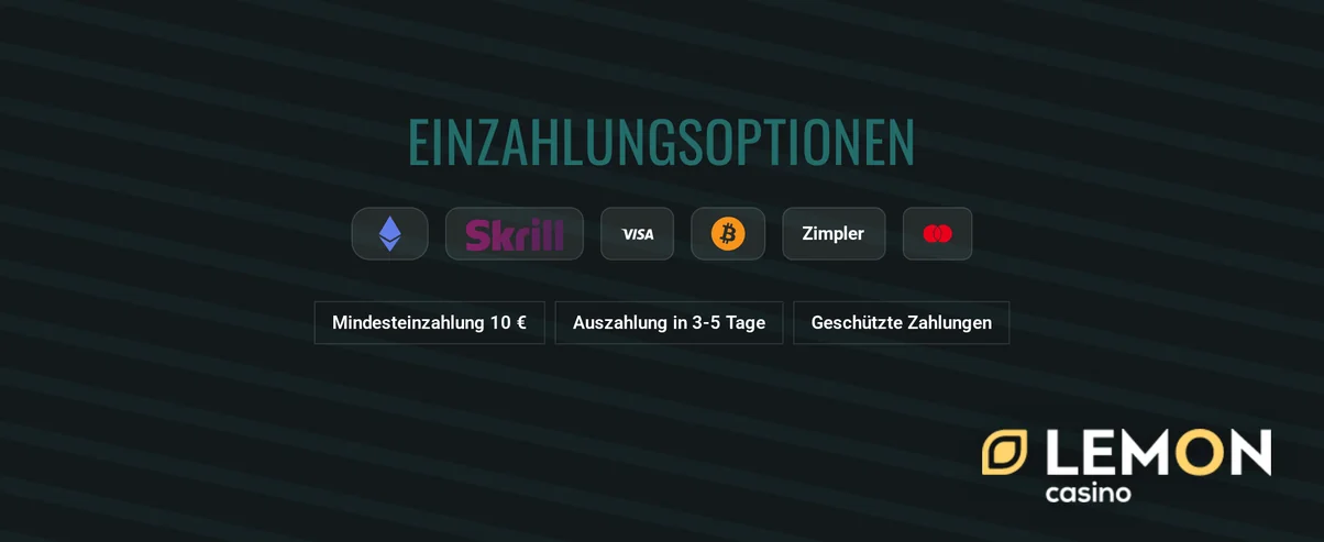 Wähle verfügbare Zahlungsmethoden